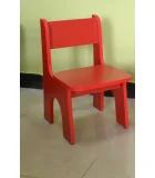 Children's chair with backrest, red order